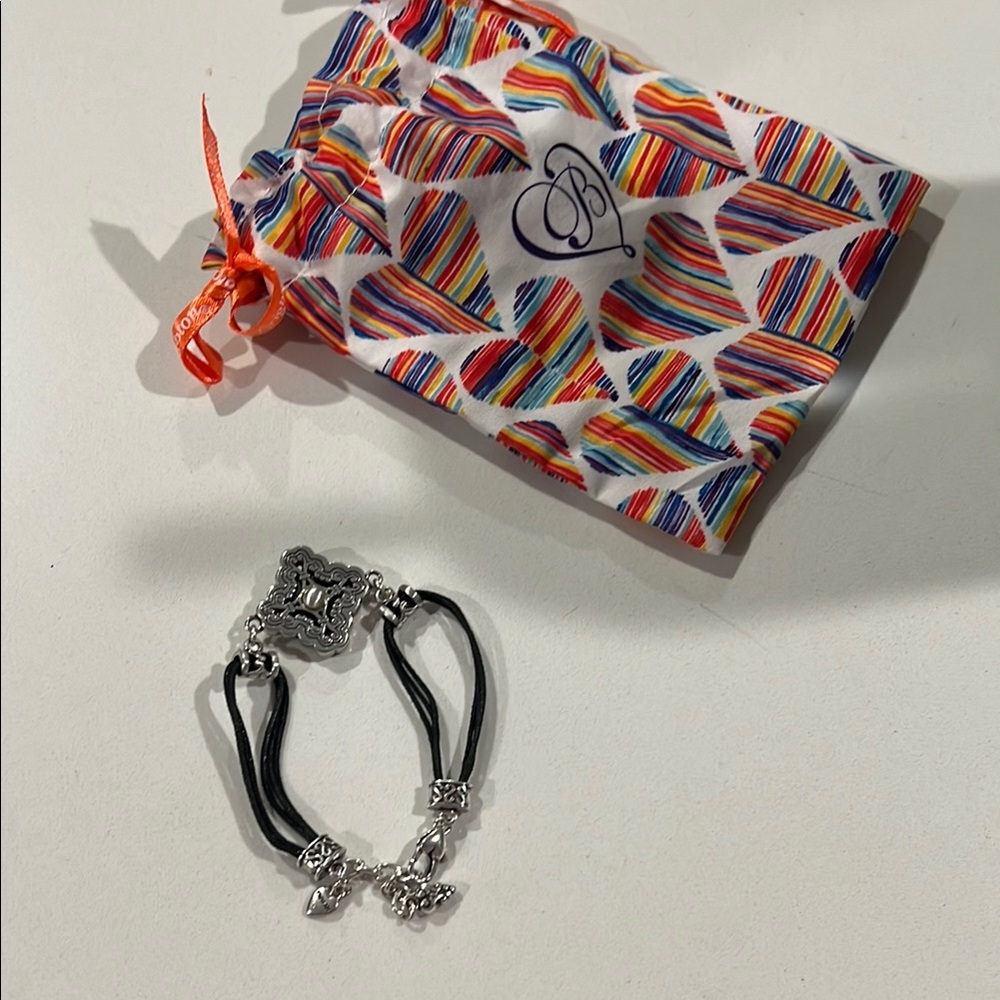 Brighton Silver and Black Bracelet